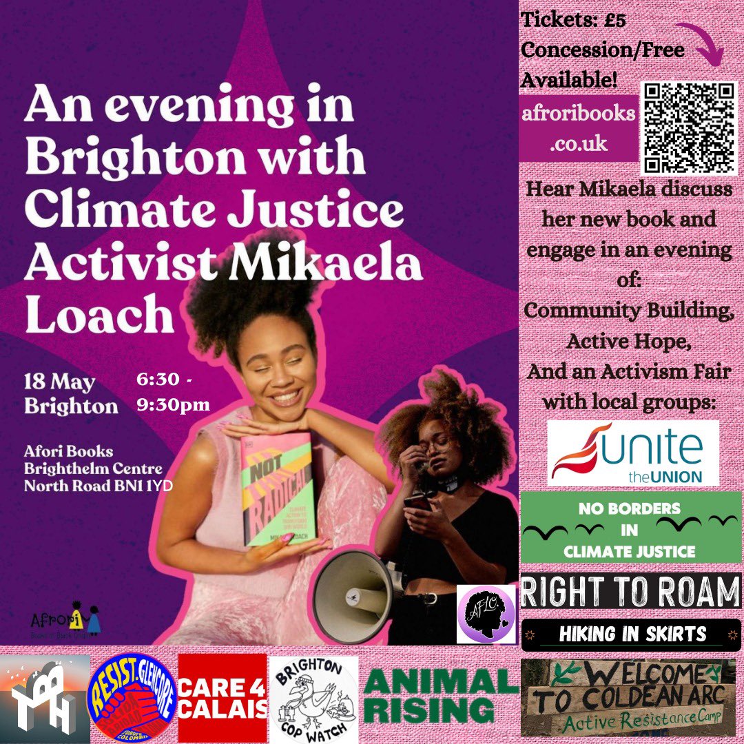 🚨Brighton event announcement for It’s Not That Radical 🚨 come and bring someone who wouldn’t usually come to an event like this! get your tickets from @AfroriBooks now before they sell out! afroribooks.co.uk/products/an-ev…
