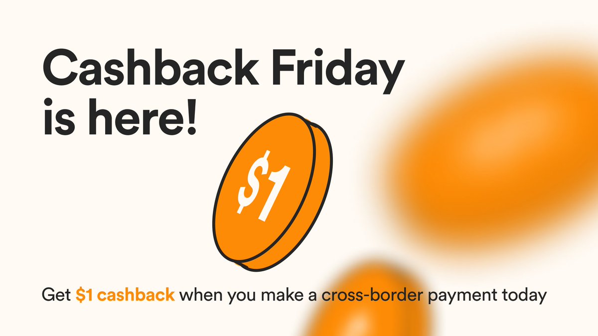 useaccrue's tweet photo. ๐ฐ It's Cashback Friday!
Send money to anyone across Africa in less than 5 minutes and enjoy $1 cashback anytime you make a cross-border payment today.
#CashbackFriday https://t.co/X8XbwLi3Mw