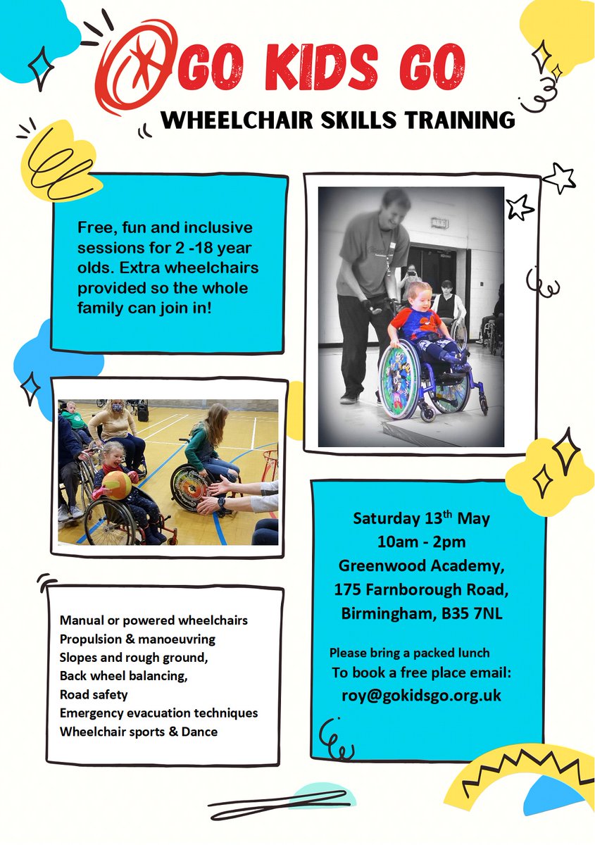 Birmingham wheelchair skills session coming up soon!