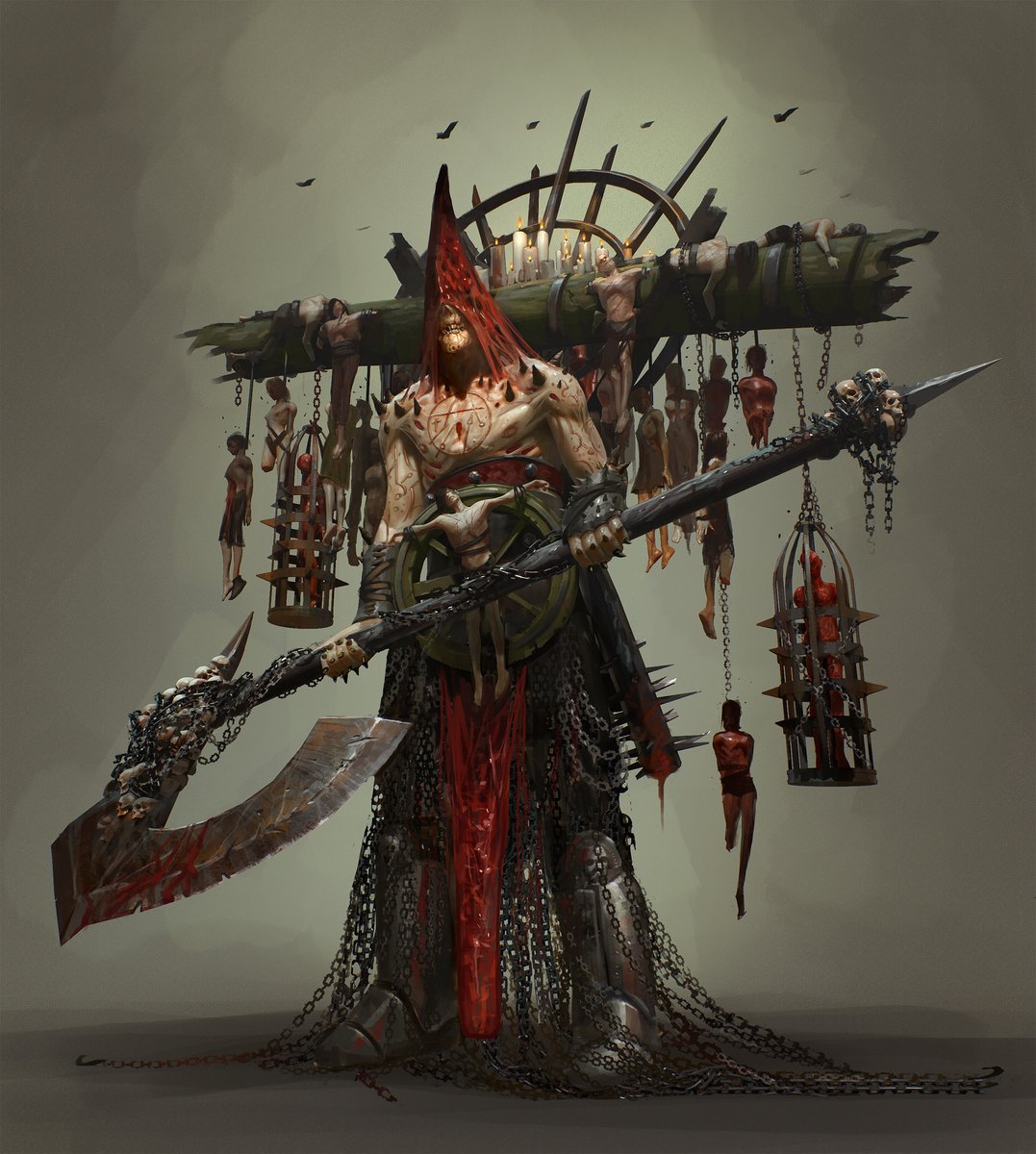 Hell Executioner by Maxence Burgel 
artstation.com/artwork/balBXo