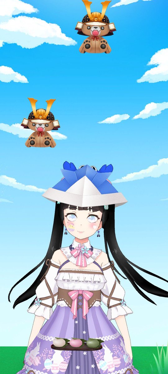 VtCelesty's tweet photo. #Realityapp apenas me aviso que era #Childrensday en Japón, pues nada, un poco tarde pero festejamos al niño que llevamos dentro, y de regalo me dieron unos osos :3 #Vtuber水着展覧会 #livereality #Vtuber #happyday https://t.co/X11kyjHTPg