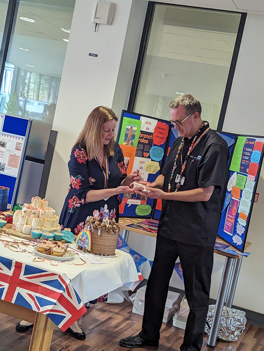 @PhilBoltonRN &@PaulaShore81  judging some fabulous cakes for International Midwives Day 👶❤️#teamsfh #internationalmidwifeday