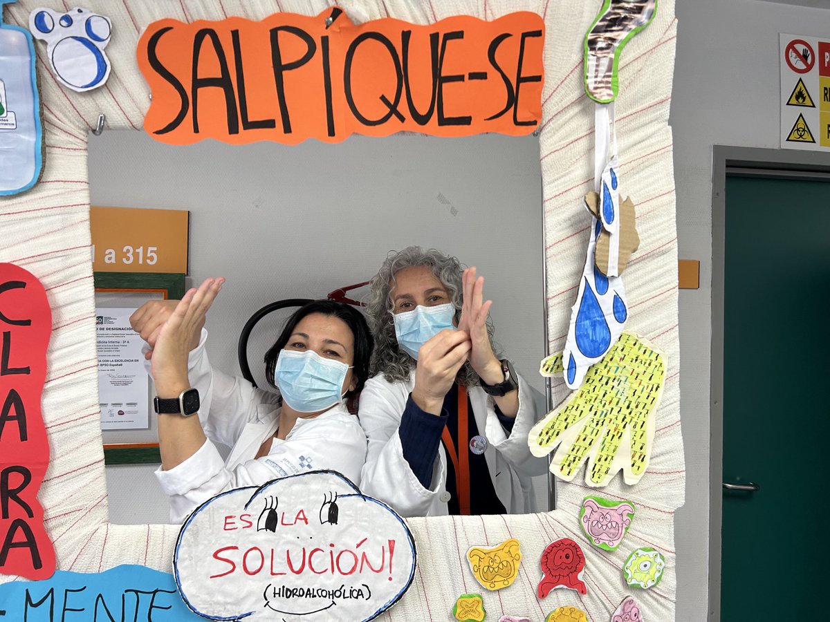PepaNurse's tweet photo. Celebrando Día Mundial Higiene Manos! Area Sanitaria VIII #higienemanos @areaVIII https://t.co/y8LWH9XJB6
