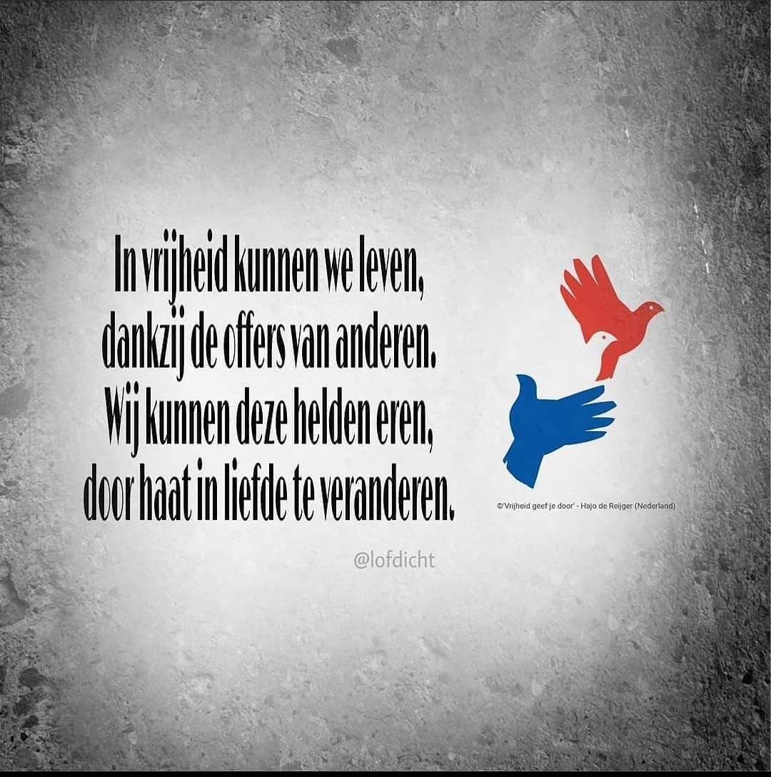 mallin85's tweet photo. Dit gedicht schreef ik 2 jaar geleden maar blijft altijd actueel....
#5mei #Bevrijdingsdag #vrijheid https://t.co/kqzTFCMk7R