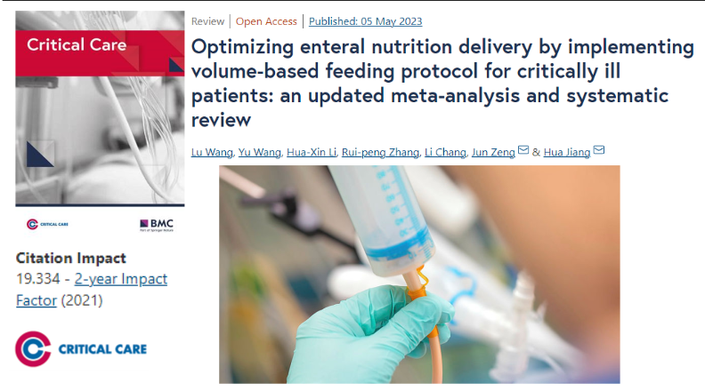 Crit_Care's tweet photo. #CritCare #OpenAccess

The volume-based feeding protocol significantly improved calorie and protein delivery in critically ill patients with no additional risk.

Read the full article: https://t.co/PuDet4uSRd

@jlvincen @ISICEM #FOAMed #FOAMcc https://t.co/qhCyIh0419