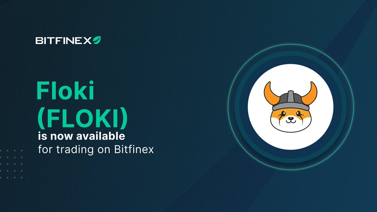 bitfinex's tweet photo. We’re live now for trading - #FLOKI can now be traded with USD and Tether $USDt!

You’ll also enjoy our trading fee promotion:
✅ ZERO fees for market makers
✅ 4 bps for market takers

Start trading on Bitfinex:
https://t.co/RXJ1Kg0JQ4 https://t.co/2xHWKTmBgQ