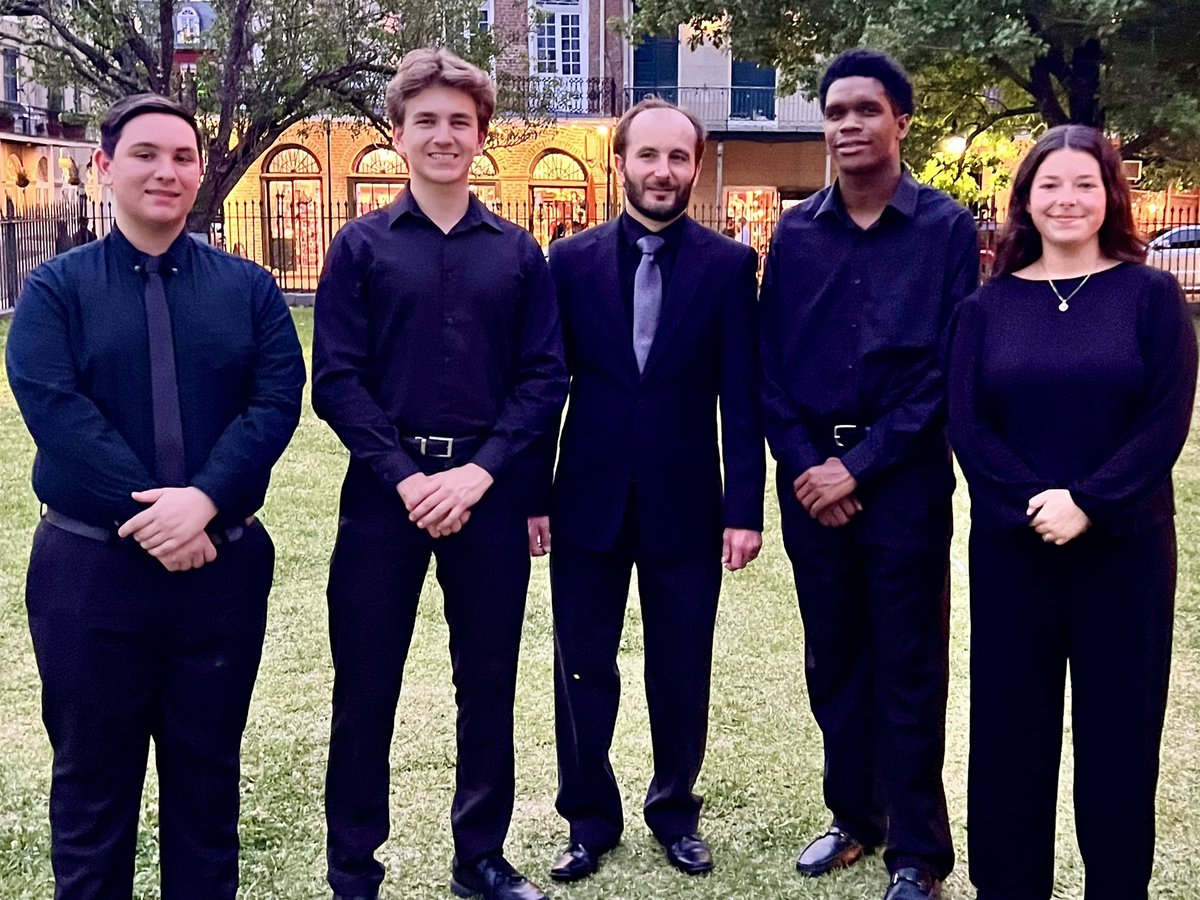 ArchRUMMEL's tweet photo. Earlier this week members of the Raider Band performed for International Jazz Day at the New Orleans Jazz Museum with Conductor of the Next Generation Jazz Band and Raider Alumni Jeremy Williams ‘01. 

What a great opportunity for some of our musicians!
#RaiderBand #RummelAlumni https://t.co/HgN2XxtZfd