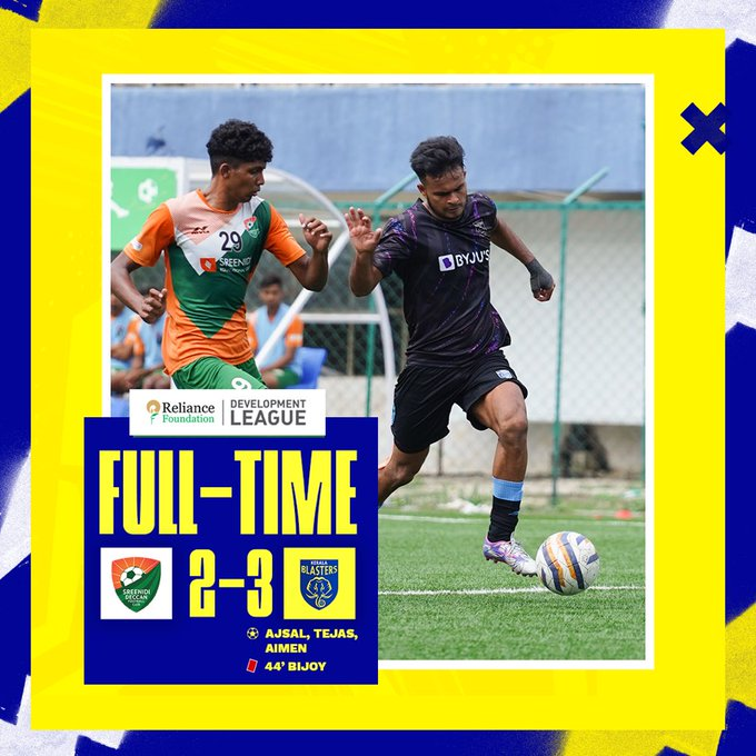 Adarsh_Shaibu's tweet photo. A heroic effort from our boys! Despite being down to 10 men, they fought back and clinched a thrilling victory.

#SDFCKBFC #KBFC #KeralaBlasters https://t.co/eCVjSjQTQO