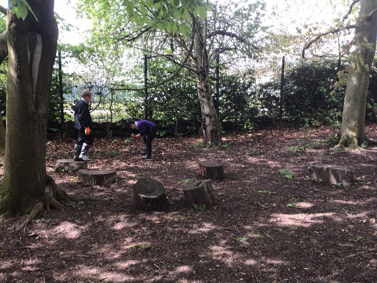 MrJCombe's tweet photo. Part 1 of our Coronation Day activities underway!

Year 4 went down to forest school and completed a litter pick of the area and the stream, as well as planting some saplings!

@RowParkAcademy https://t.co/woCsAUuQr3