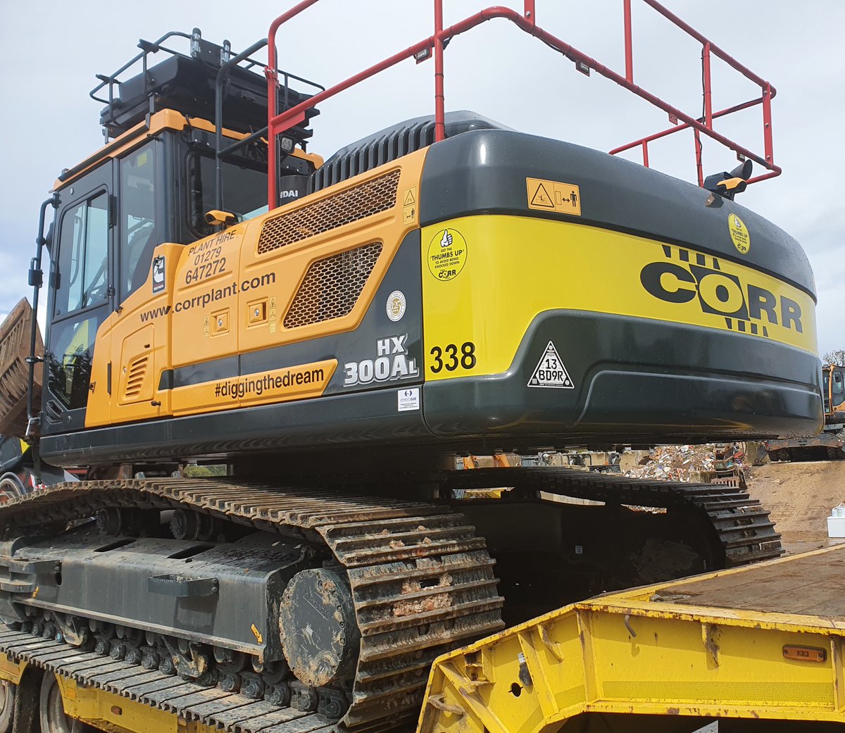 ECORRPLANT's tweet photo. Ready to go ,we hope the latest @HyundaiCEE @ErnestDoeSons  300AL is as fuel efficient and productive as the 140AL and 220AL that have been on the fleet for a few months #diggingthedream #planthire #excavator #earthmoving https://t.co/TkNaG1gf8p