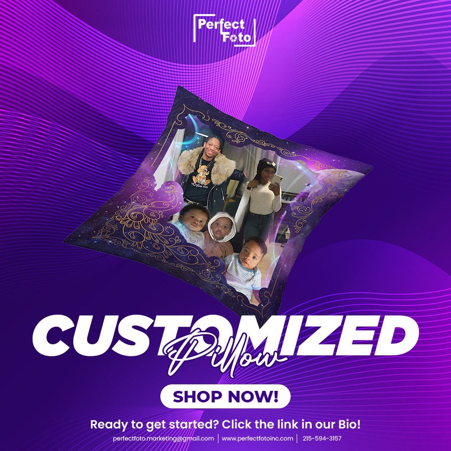 Visit our website at perfectfotoinc.com or contact us at perfectfoto.marketing@gmail.com to order your personalized pillow today!

#PerfectFoto
#CustomPillow
#PersonalizedPillow
#PillowPrinting
#DesignYourOwnPillow