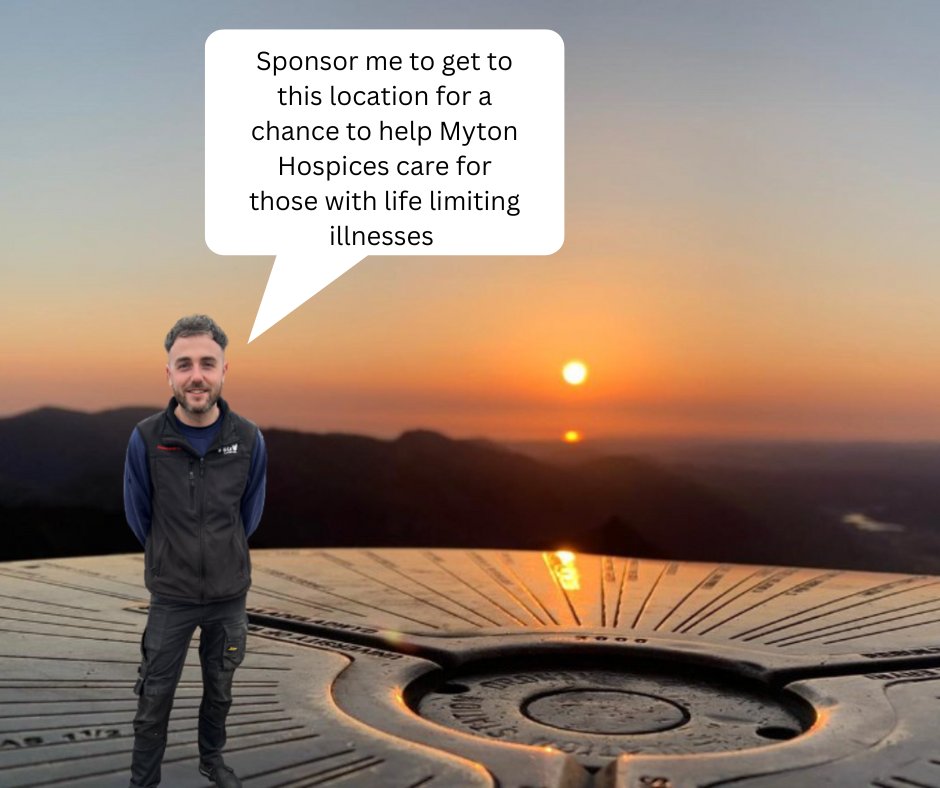 Get ready to join us in supporting an amazing cause! Our very own Sean Atkinson is gearing up to climb Mount Snowdon in aid of The Myton Hospices.
tinyurl.com/SeanAtkinson Donate here!