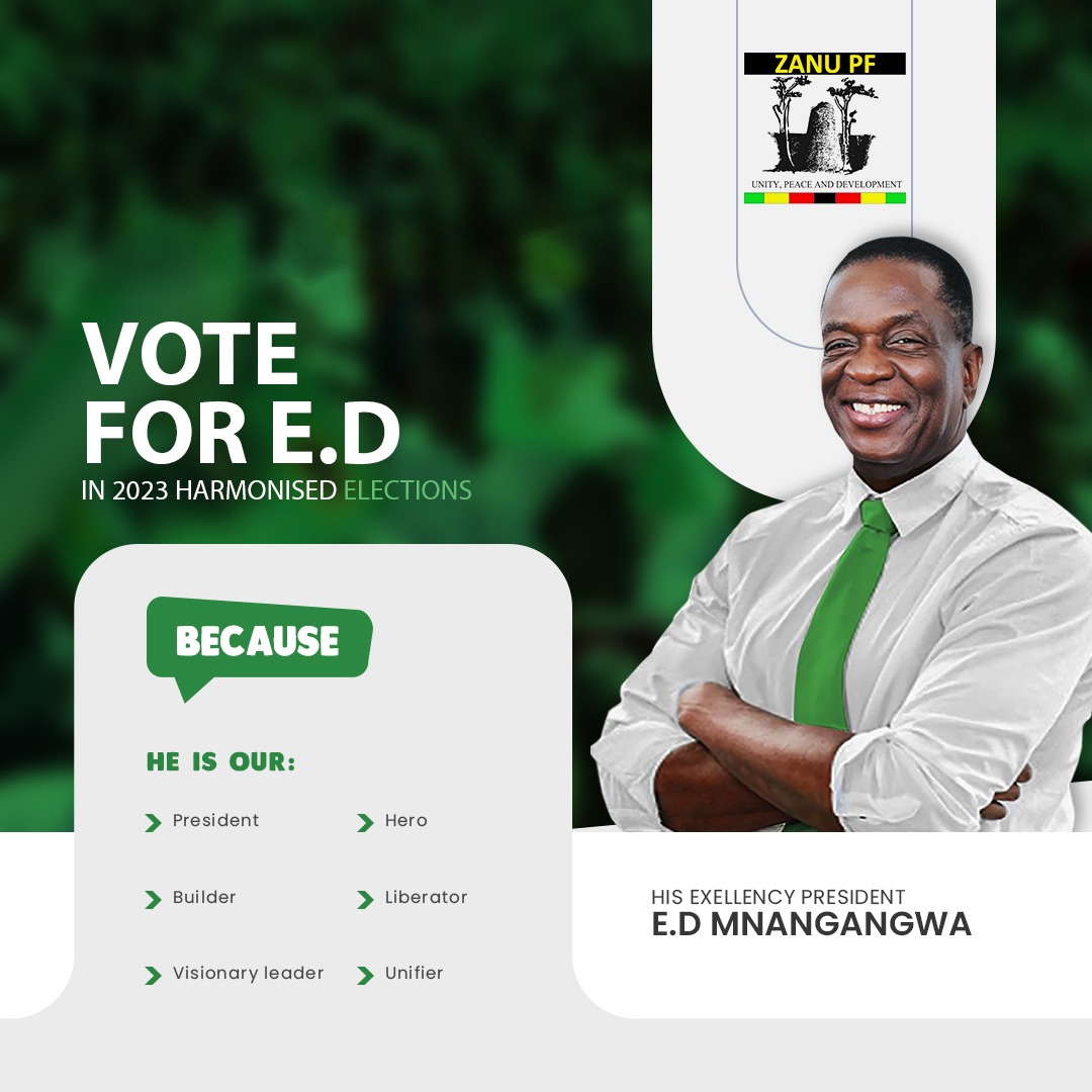 cdechitepo002's tweet image. #Zim 1
#EDemocracy 
#ED the game changer, loved and respected home and away therefore he deserves another term ✊🇿🇼
@edmnangagwa @2023edpfee @ZANUPF_Official @2023Focus @Varakashi4ED1 @InfoMinZW