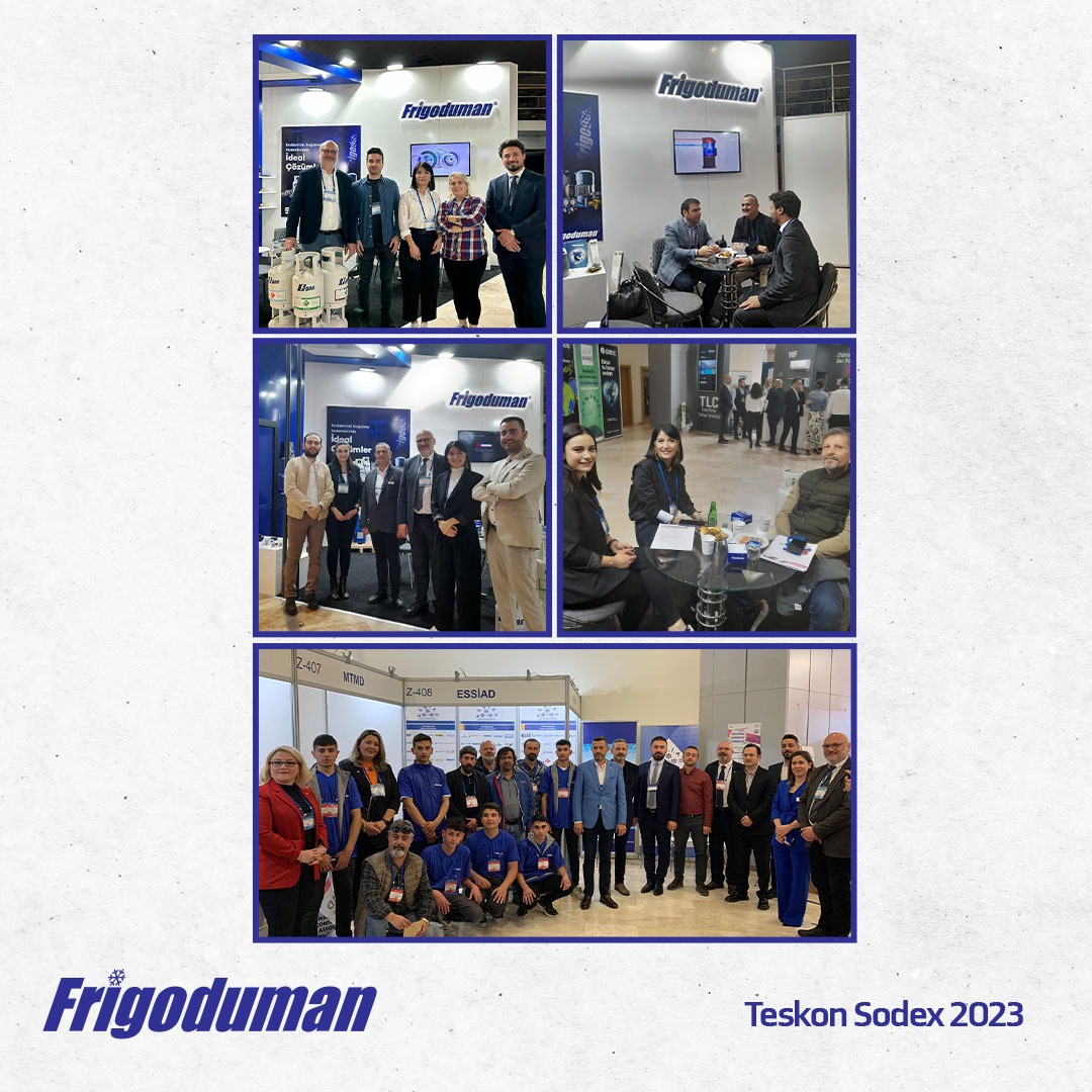 frigoduman's tweet photo. Teskon+SODEX 2023'te Frigoduman olarak yerimizi aldık. Meslek lisesi öğrencilerinin katılımıyla düzenlenen Soğutma Becerileri yarışmasına sponsor olduk, iş ortaklarımız ve misafirlerimiz ile buluşma imkanı yakaladık. Standımızı ziyaret eden herkese ilgileri için teşekkür ederiz. https://t.co/EDiTe3qjD9
