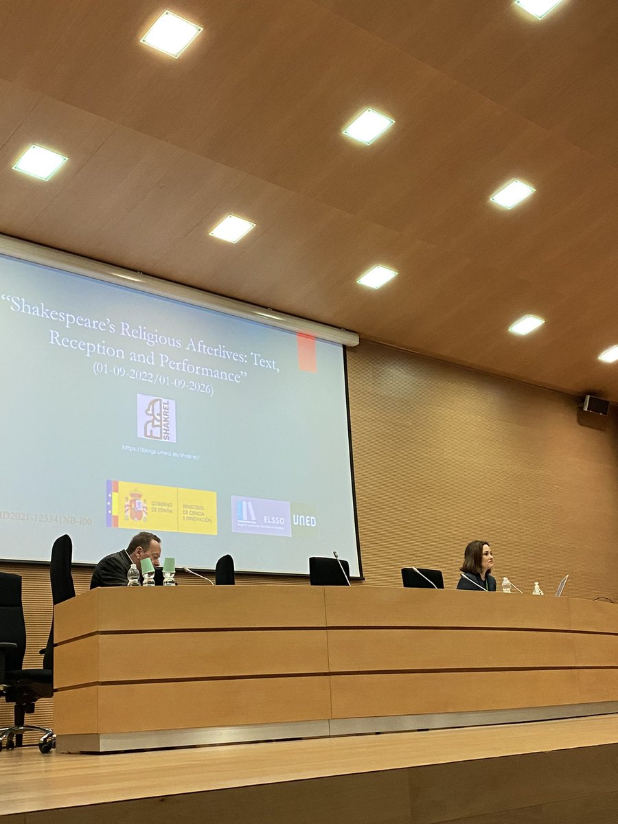 conejeromagluis's tweet photo. Project presentation: ‘Shakespeare’s Religious Afterlives: Text, Reception and Performance (SHAKREL)’ @Shakrel_project at the 33rd International SEDERI Conference 2023  @UV_EG @SederiWeb https://t.co/2dktRKhwaH