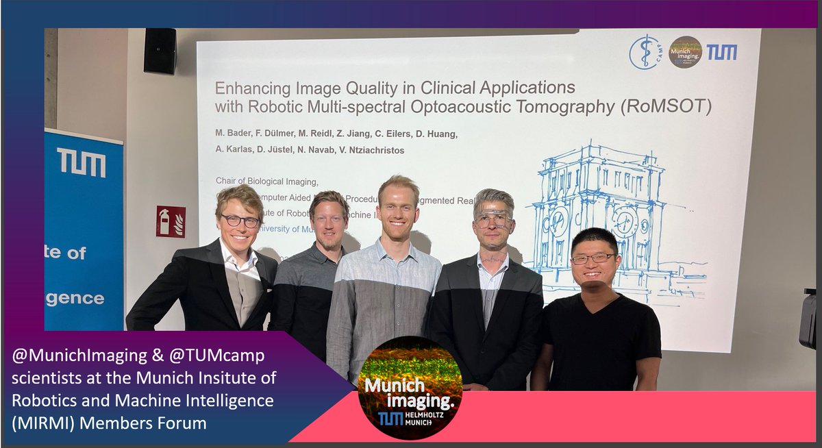MunichImaging (@munichimaging) on Twitter photo @MIRMI_TUM held their Members Forum yesterday and we <a href="/MunichImaging/">MunichImaging</a> are proud to be part of it.
Together with <a href="/TumCamp/">TUM CAMP</a> <a href="/NassirNavab/">Nassir Navab</a> we introduce #Robotic Multispectral #Optoacoustic #Tomography to boost #image quality for #clinical applications to the next level.
#RoMSOT @MIRMI_TUM held their Members Forum yesterday and we <a href="/MunichImaging/">MunichImaging</a> are proud to be part of it.
Together with <a href="/TumCamp/">TUM CAMP</a> <a href="/NassirNavab/">Nassir Navab</a> we introduce #Robotic Multispectral #Optoacoustic #Tomography to boost #image quality for #clinical applications to the next level.
#RoMSOT
