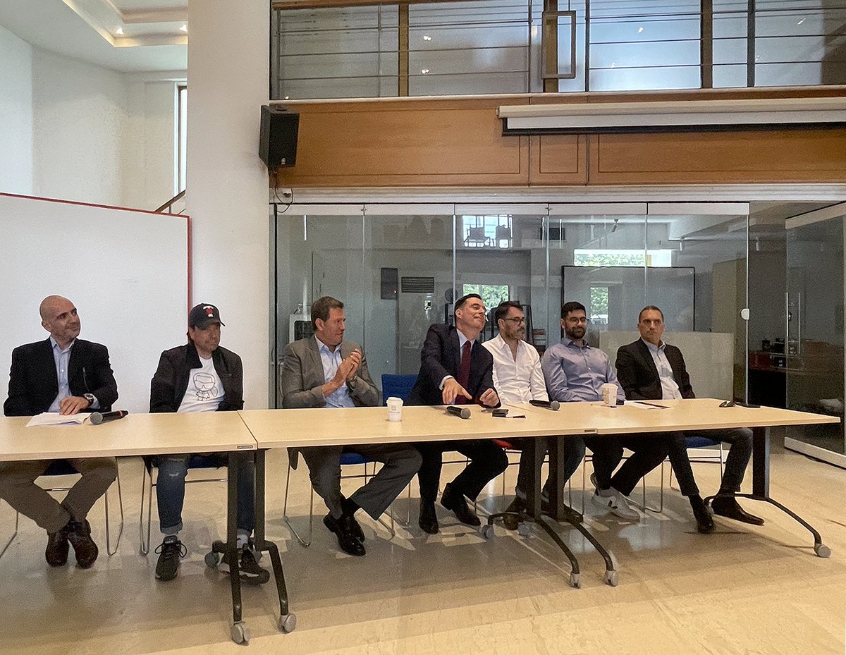 bigpivc's tweet photo. #HappeningNow
George Saliaris-Fasseas participating in the panel discussion about ''Funds' investment in Northern Greece” at the conference "Innovation in N. Greece and the bodies that support it 4.0'', in Thessaloniki.

#BigPi #BigPiVentures #Conference https://t.co/Wq67hUtu5N