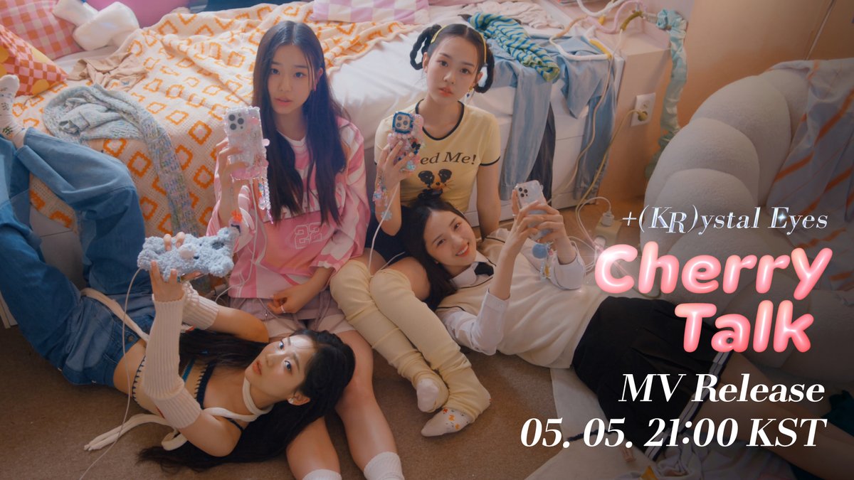 triplescosmos's tweet photo. 9pm! (KST)
+(KR)ystal Eyes 'Cherry Talk' MV will be released.

#tripleS #트리플에스 #トリプルS
#KRystalEyes #크리스탈아이즈
#CherryTalk #AESTHETIC https://t.co/IXYWJB5FYr