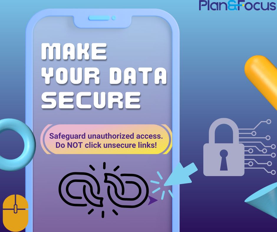 Three core elements to data security for organizations are; Confidentiality, Integrity &amp; Availability. You can also protect your personal data from online hackers by using firewalls, anti-virus &amp; blocking unsecure links.

#planandfocus #dataprotection #datasesutity #cybersecurity