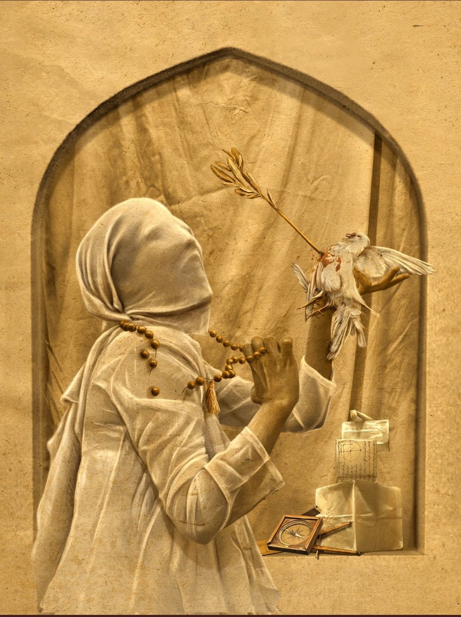 The Rebellion" 
stunning self _portrait photography by talented artist <a href="/FaliArtt/">Fali 💚🕊♥</a> 

Have women been forced to serve men with the promise of an unseen paradise?

What is going on behind the curtain of this distorted sanctity??... 

it's incredible #nftart

L I N K in comments 👇