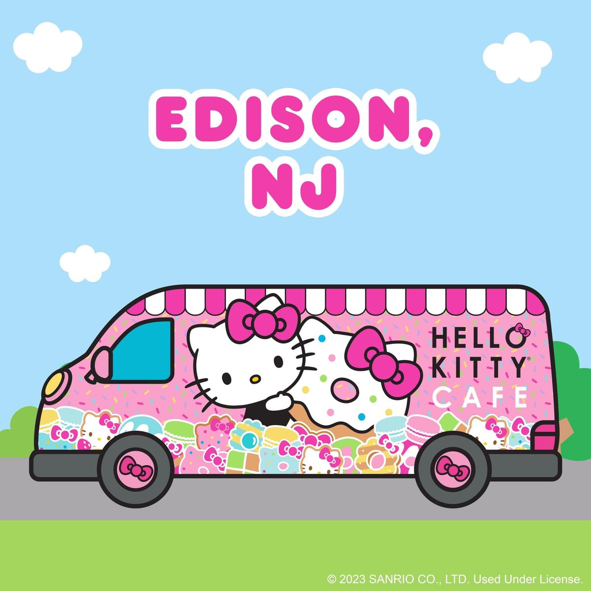 njparenting's tweet image. SATURDAY, 5/6 (10am-7pm): Hello Edison, NJ! 👋 The Hello Kitty Cafe Truck is returning to Menlo Park Mall on Saturday! Find the truck near the grassy area by Macy's from 10am-7pm, or while supplies last!

#HelloKitty #HelloKittyCafe #Edison #NJ #CentralNJ #NJKids #NJFamilyFun