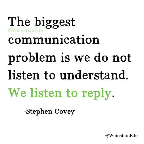 We must truly hear others! 🙌