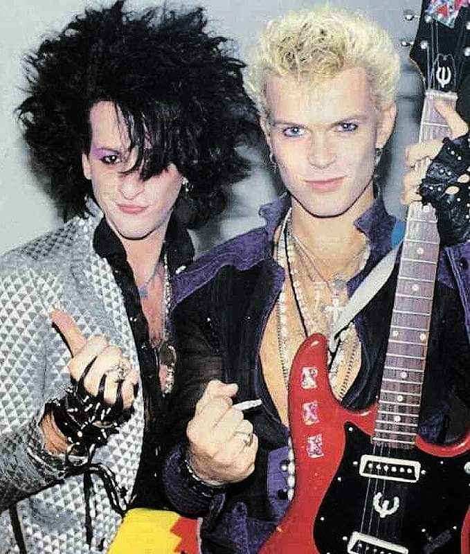 Happy Birthday Steve Stevens.  Pictured here with Billy Idol 