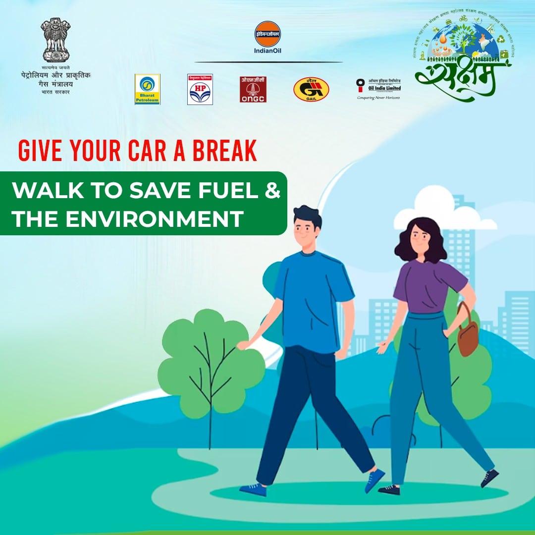 VWalkathon's tweet photo. It's time to take responsibility for our environment.

Join our Walkathon rally campaign and promote fuel conservation to ensure a sustainable futurefor our generations to come.

#Saksham #SaveEnvironment #ProtectourEnvironment https://t.co/uPGyx6AD3y