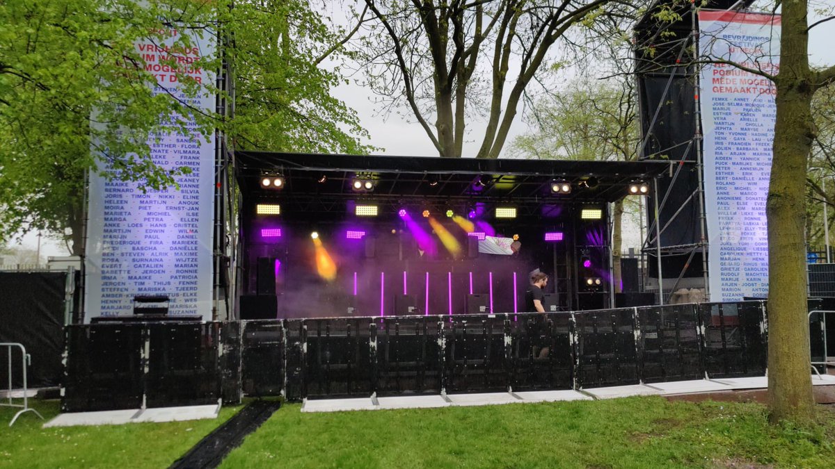 We zijn er klaar voor! #bevrijdingsfestival #vrijheidspodium #utrecht