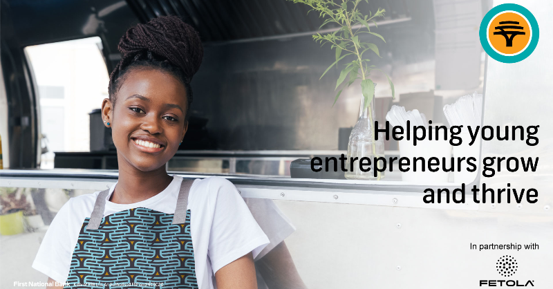 FNBSA's tweet photo. We have partnered with Fetola to empower start-ups created by young people. The FNB Youth Start-up Accelerator Programme is a hands-on acceleration programme for young business owners who want to refine their leadership skills. 

#LoveFNB