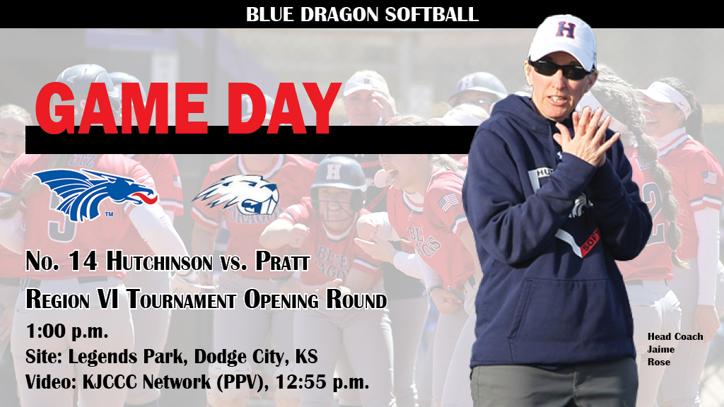BLUE DRAGON SOFTBALL GAME DAY

Region VI Tournament - 1st Round
vs.: Pratt
Time: 1 PM
Site: Legends Park, Dodge City
Video: KJCCC Network (PPV), 1 PM
Link: kjcccsports.net/hutchcc/?B=567…

#BreatheFire