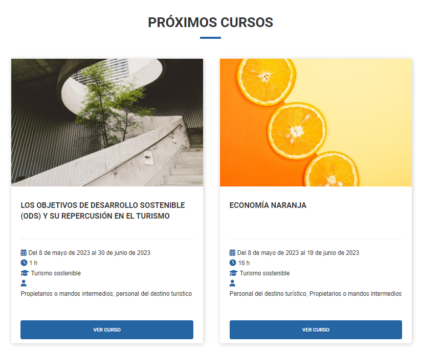El próximo #Lunes  8 de mayo empiezan dos cursos que no debes dejar escapar! 

#Economíanaranja y #ODS en TURISMO 
📥inscríbete aquí: 
turismo-formacion.com/2023/02/15/cal…

#Anfitriones una iniciativa de <a href="/TurismoEspGob/">SECRETARÍA DE ESTADO DE TURISMO</a> <a href="/SEGITTUR/">SEGITTUR</a> 

#Tuoportunidadparacrecer