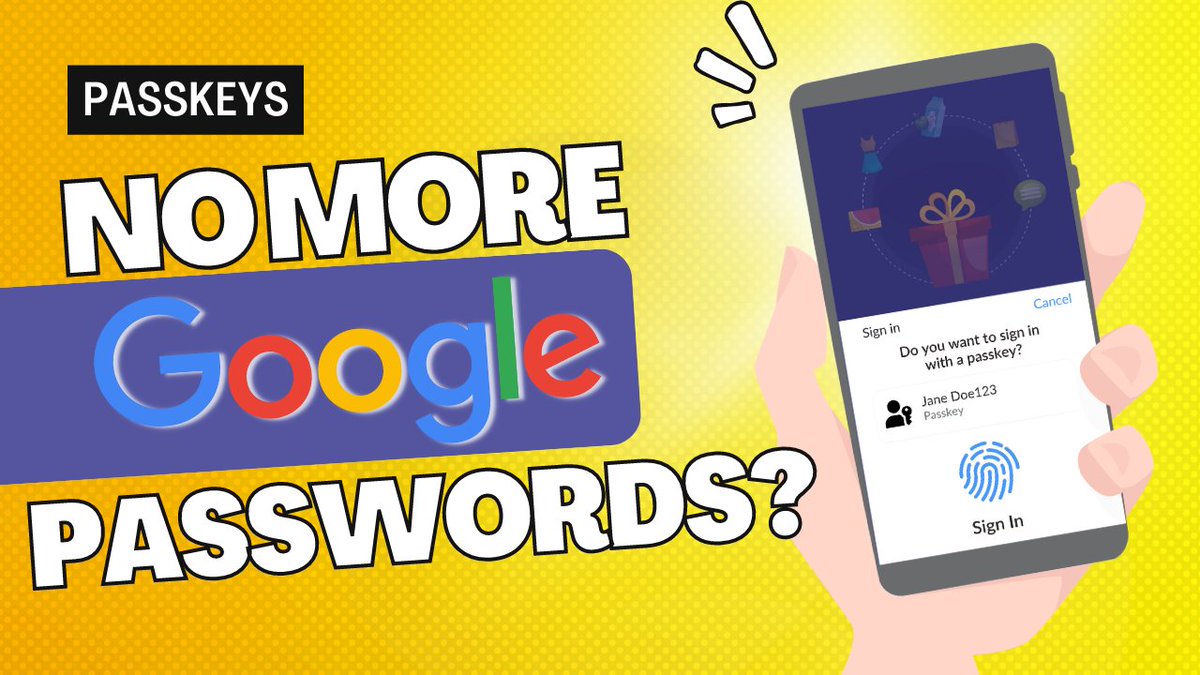 Google Passkeys are here! (and they're as confusing as ever)

Here's a quick setup tutorial...and some reasons why you might want to wait to set it up.

youtube.com/watch?v=oFO7Jg…

#cybersecurity #password #passkeys