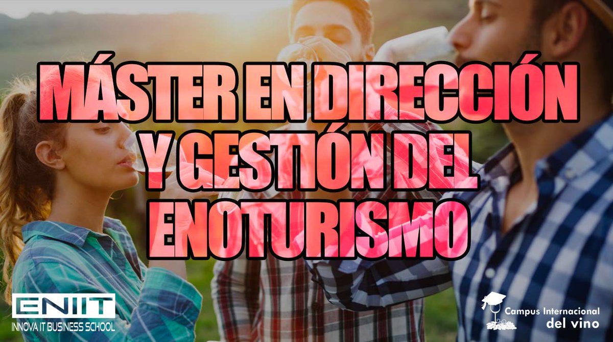 CampusVino's tweet photo. No te quedes sin tu plaza para la 5ª edición del Máster en Enoturismo certificado por @UEMC 
✅ INFO https://t.co/ua5urOxqX4 
Formarte con expertos del sector como @yalocatoyo @AdelaPereira @GuardianofWine @cortina_urena @quantumpossit @AuroraRamosC entre otros
#enoturismo https://t.co/m6VCqt3ujk