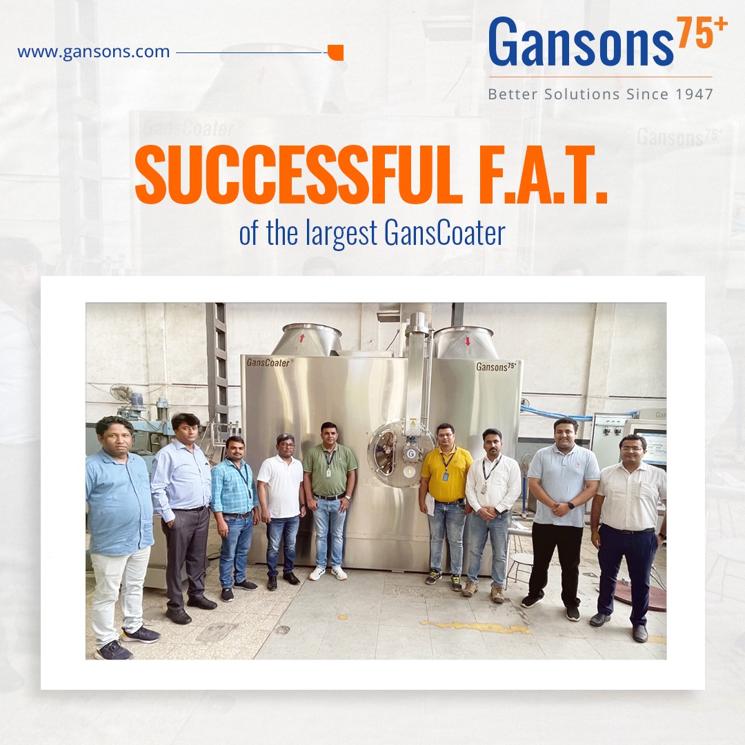 Gansons's tweet photo. Size alone doesn't make something great; it's the small details that count.
https://t.co/dVOCRaHPpa
#customersuccessstories #testimonial #coatingmachine #tabletcoater #GansonsGoesOn https://t.co/U7F2o5AvNK