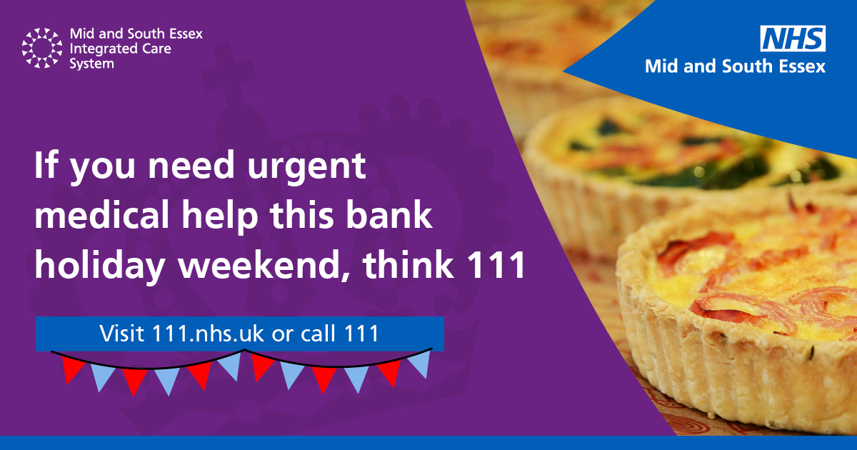 If you are feeling unwell over the weekend, think 111 first. 

NHS 111 is available on the phone and online 24/7 at 111.nhs.uk and will help you right away. 

Remember A&amp;E is for life threatening emergencies ONLY.

For more info visit nhs.uk.
