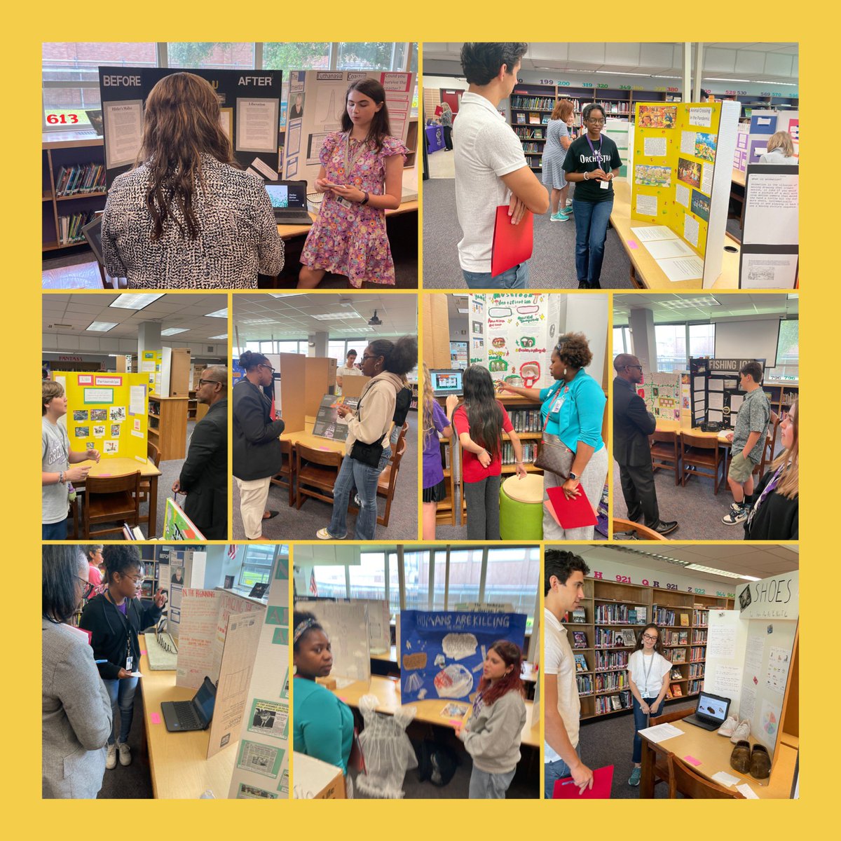 We held our 3rd Annual MPVA GT Expo (1st in person) yesterday and the students impressed the judges socks off! They received many compliments. Thank you to the 23 judges who took the time to see, listen and hear the students present. @MeyerlandMS @TeamHISD @HoustonISD_GT