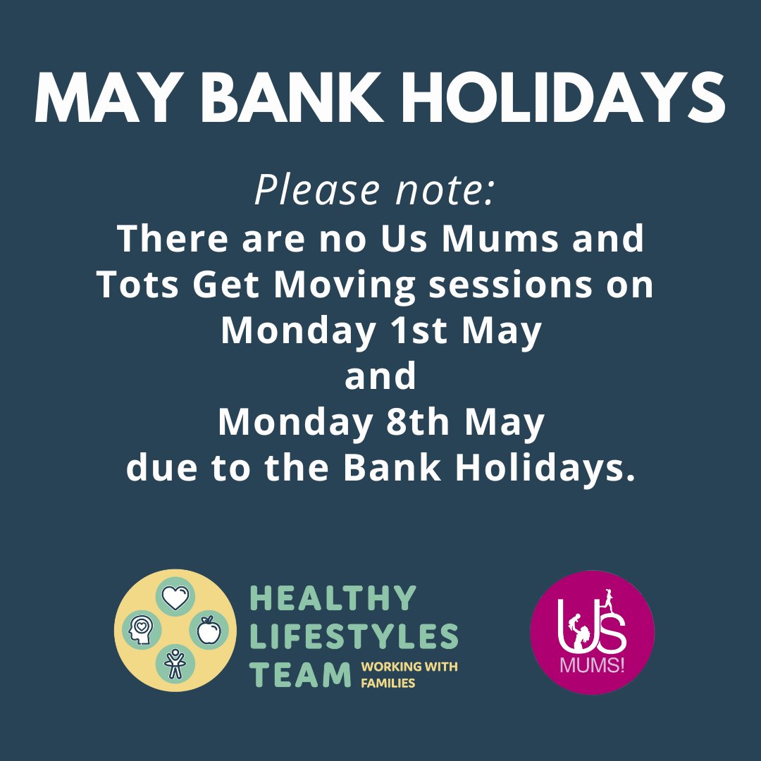 Just a reminder, there are no sessions today, Monday 8th May, due to the Bank Holiday. Sessions are back on Tuesday 9th May 😊