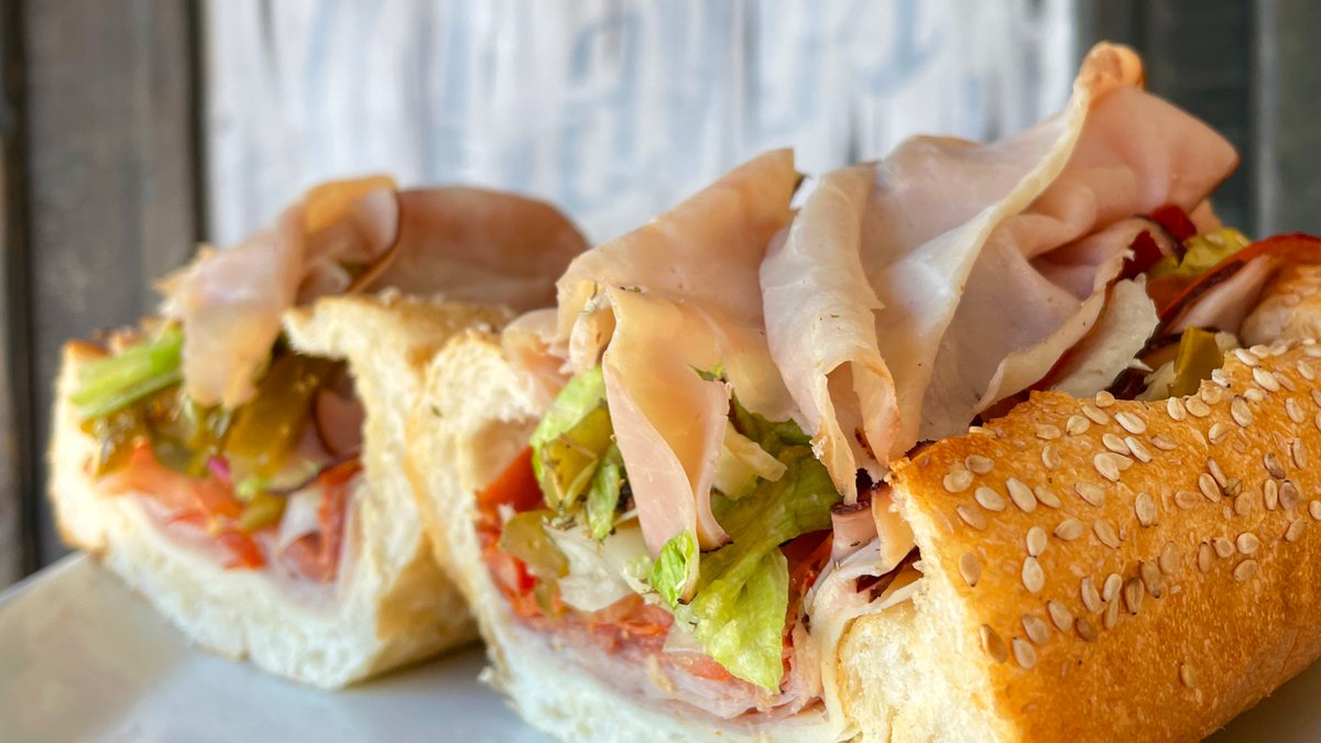 OldeHearthBread's tweet photo. Today (May 5) is National Hoagie Day, so celebrate with a big, fat sandwich! Cavo’s Bar and Kitchen in Thornton Park uses our hoagie rolls for the Classic Italian, the Roast Pork Italiano, and a lot more. Thanks to Sharon at Cavo’s for helping out!

#nationalhoagieday #hoagie https://t.co/9vf44XzrTj