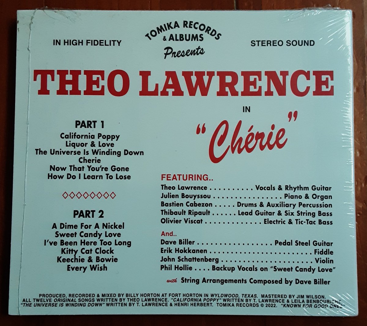 ThibaudRoger694's tweet photo. Ça c'est un vrai ticket d’caisse !
Album enregistré à Fort Horton, Wyldwood, Texas.

Avec l’ami Phil Hollie sur Sweet Candy Love.
https://t.co/bRCtL33DMC (audio)
https://t.co/m1zZbqgmdI (Chérie clip)
La bise à sa Chérie également, sans gêne et sans forcer.
https://t.co/ualdhR1yvH https://t.co/tWn0wL4X7V