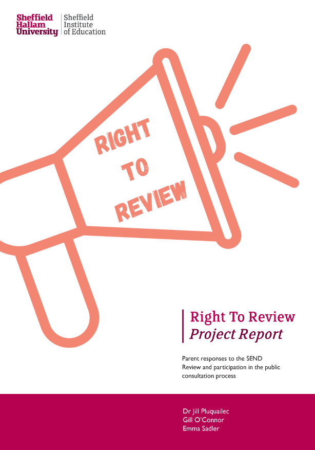 It's here! Our report about parents' responses to the #SENDReview & experiences of the public consultation exercise. Please share widely!

shura.shu.ac.uk/31848/

A thread of our findings & recommendations 👇 (1/8)