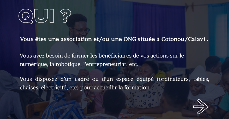 EpitechBenin's tweet image. Pour sa 3ème édition du Beyo Taago, Epitech X Impact, le volet RSE d'Epitech Bénin, souhaite accompagner les associations béninoises en offrant à leurs bénéficiaires une formation gratuite d'une semaine sur des thématiques telles que le numérique, l’entrepreneuriat, la robotique,…