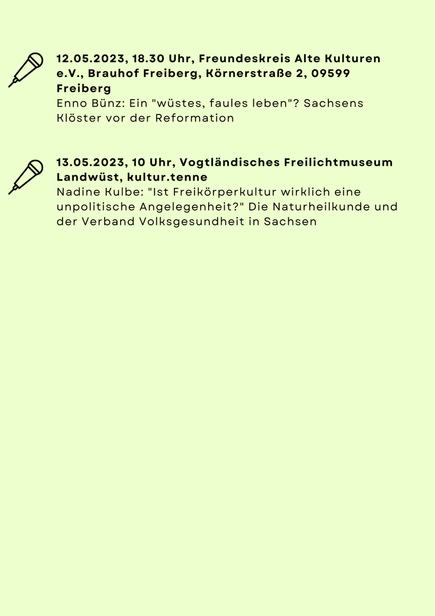 isgv_dd's tweet photo. Diese Woche sind wir wieder zahlreich unterwegs in #Sachsen mit unseren Vorträgen #ISGV25. Es wird u.a. sportlich, sommerlich und klösterlich. https://t.co/DWIkyWWJgp