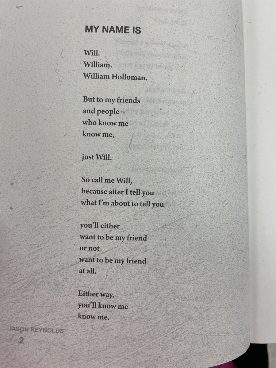 MsBriscoe124's tweet photo. Yesterday, my class had to choose an intro character from @JasonReynolds83 Long Way Down &amp; model the “My Name Is” poem Will wrote about himself. They did a great job! Here is Riggs, Leticia, and Shawn. https://t.co/ZzDihBdVzR