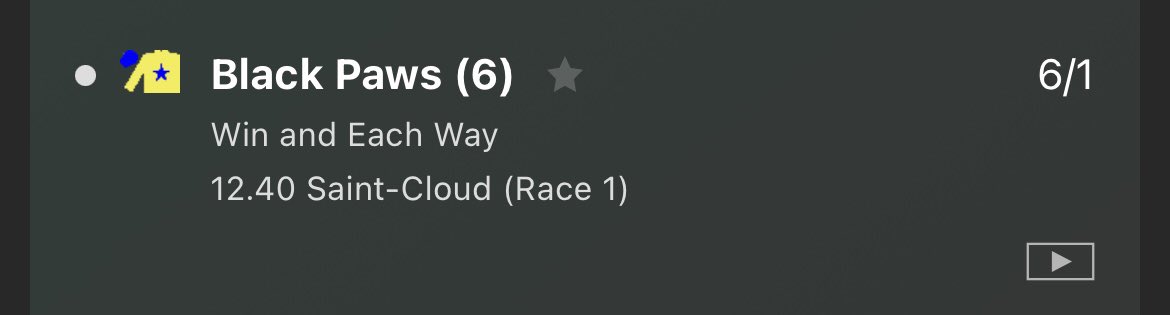 RTF_Racing's tweet photo. OUI OUI OUI!!!

🇫🇷 

BLACK PAWS GETS UP TO WIN @ 6/1!!

Smashed in the market into 15/8.

I believe that’s called VALUE. 😮‍💨 https://t.co/632CEheUrw