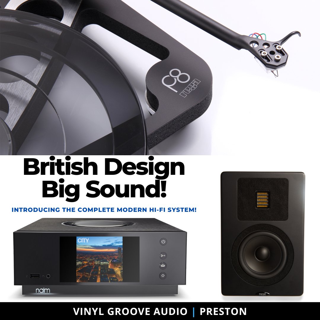 vinylgrooveaud's tweet photo. This compact #hifisystem only requires a small footprint in your living space, whilst producing a BIG sound that impresses whether playing #vinyl or #streaming music:

@RegaResearch #Planar8 
@NaimAudio #UnitiAtom 
@neatacoustics #PetiteClassic

https://t.co/nyjEsjSuap
#preston https://t.co/DDvwRfLHJq