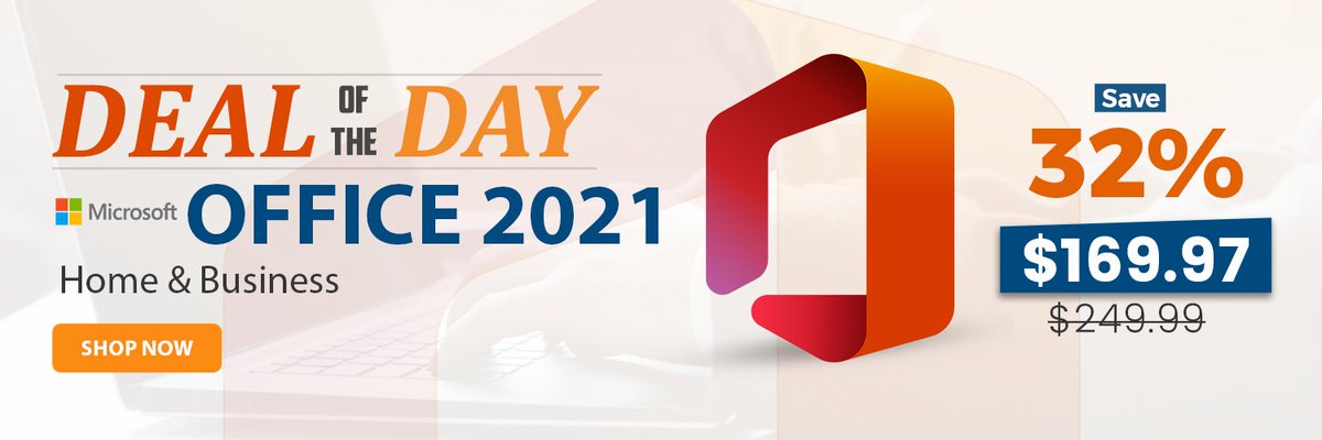 DirectDeals's tweet image. 💻🔥 Don&apos;t miss out on today&apos;s Deal of the Day and save 32%!

Microsoft Office 2021 - The ultimate software for work. #software #worktools #deals #directdeals #microsoft