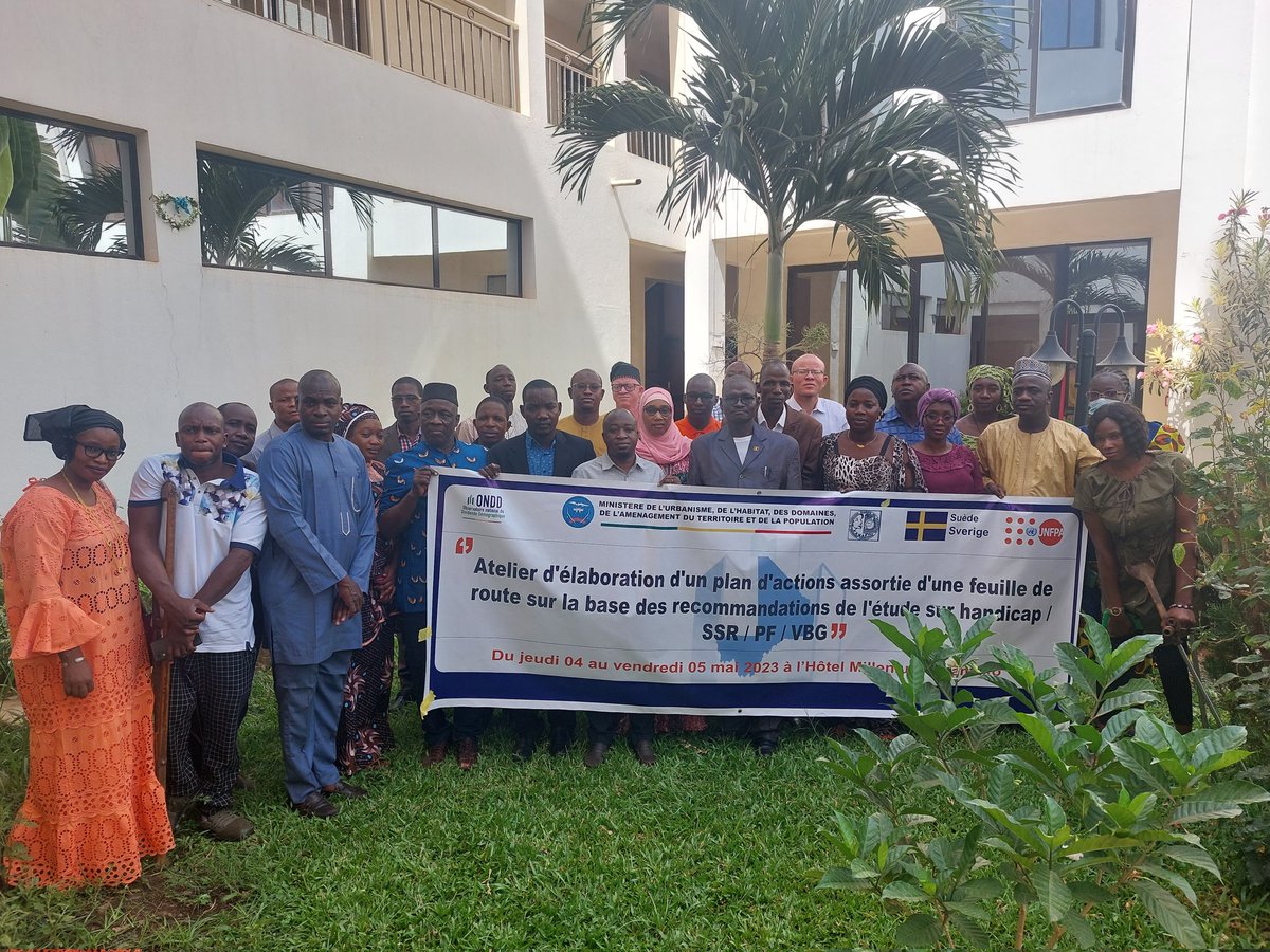 En images l'atelier d'Elaboration d'un Plan assorti d'une feuille de route sur la base des recommandations de l'étude sur les PVH et leur accès aux SSR/PF et de Prévention/protection contre les VBG.