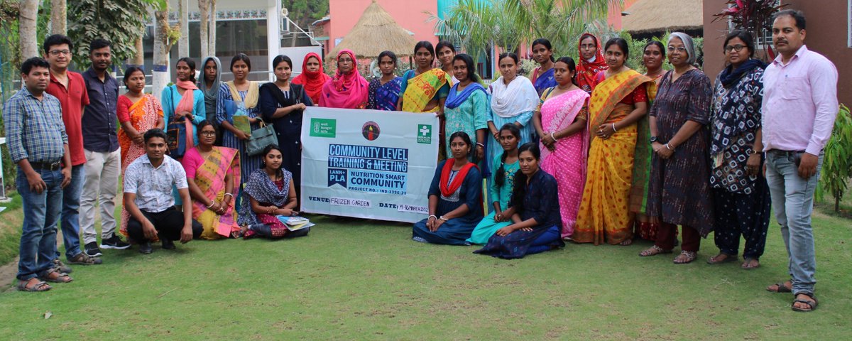 Training conducted on Linking Agriculture &amp; Natural Resources for Nutrition - LANN through Participatory Learning &amp; Action - PLA.