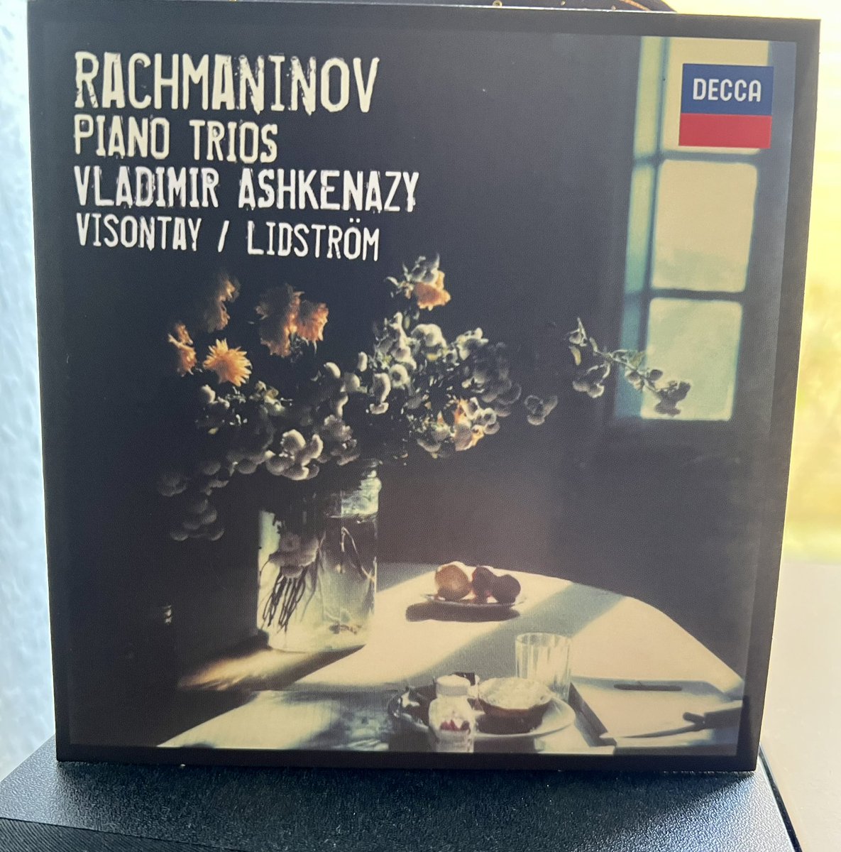 #NowSpinning #NowListening Rachmaninov’s elegiac Piano Trios. Great performance by Ashkenazy, Visontay and Lidström.